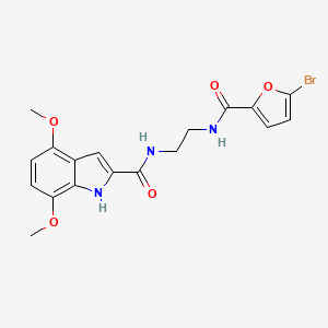 N-(2-{[(5-bromofuran-2-yl)carbonyl]amino}ethyl)-4,7-dimethoxy-1H-indole-2-carboxamide