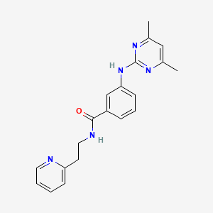 3-((4,6-dimethylpyrimidin-2-yl)amino)-N-(2-(pyridin-2-yl)ethyl)benzamide