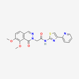 2-(7,8-dimethoxy-1-oxophthalazin-2(1H)-yl)-N-[(2E)-4-(pyridin-2-yl)-1,3-thiazol-2(3H)-ylidene]acetamide