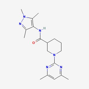 1-(4,6-dimethylpyrimidin-2-yl)-N-(1,3,5-trimethyl-1H-pyrazol-4-yl)piperidine-3-carboxamide