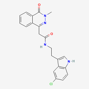 N-[2-(5-chloro-1H-indol-3-yl)ethyl]-2-(3-methyl-4-oxo-3,4-dihydrophthalazin-1-yl)acetamide