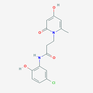 N-(5-chloro-2-hydroxyphenyl)-3-(4-hydroxy-6-methyl-2-oxopyridin-1(2H)-yl)propanamide