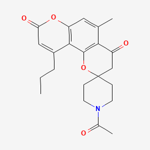 1-acetyl-5'-methyl-10'-propyl-8'H-spiro[piperidine-4,2'-pyrano[2,3-f]chromene]-4',8'(3'H)-dione