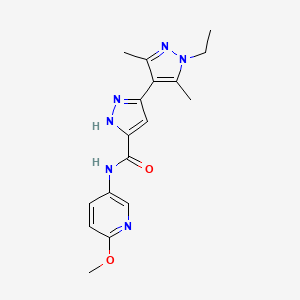 1'-ethyl-N-(6-methoxypyridin-3-yl)-3',5'-dimethyl-1'H,2H-3,4'-bipyrazole-5-carboxamide