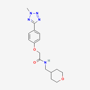 2-[4-(2-methyl-2H-tetrazol-5-yl)phenoxy]-N-(tetrahydro-2H-pyran-4-ylmethyl)acetamide