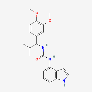 N-[1-(3,4-Dimethoxyphenyl)-2-methylpropyl]-N'-(1H-indol-4-YL)urea