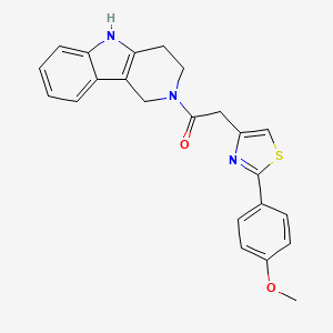 2-[2-(4-methoxyphenyl)-1,3-thiazol-4-yl]-1-(1,3,4,5-tetrahydro-2H-pyrido[4,3-b]indol-2-yl)ethanone