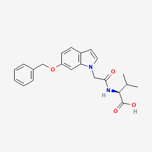 N-{[6-(benzyloxy)-1H-indol-1-yl]acetyl}-L-valine