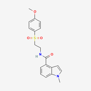 N-{2-[(4-methoxyphenyl)sulfonyl]ethyl}-1-methyl-1H-indole-4-carboxamide