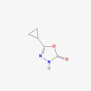 molecular formula C5H6N2O2 B109940 5-Cyclopropyl-1,3,4-oxadiazol-2-ol CAS No. 1227465-66-8