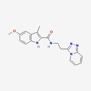 5-methoxy-3-methyl-N-[2-([1,2,4]triazolo[4,3-a]pyridin-3-yl)ethyl]-1H-indole-2-carboxamide