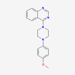 molecular formula C19H20N4O B10994046 4-[4-(4-Methoxyphenyl)piperazin-1-yl]quinazoline 