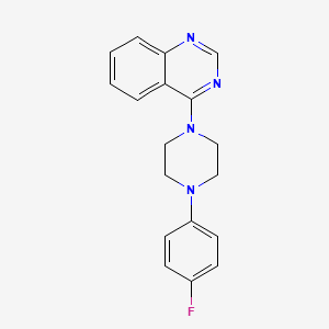 molecular formula C18H17FN4 B10994069 4-[4-(4-Fluorophenyl)piperazin-1-yl]quinazoline 