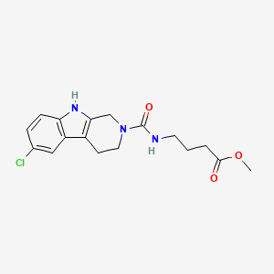 methyl 4-{[(6-chloro-1,3,4,9-tetrahydro-2H-beta-carbolin-2-yl)carbonyl]amino}butanoate