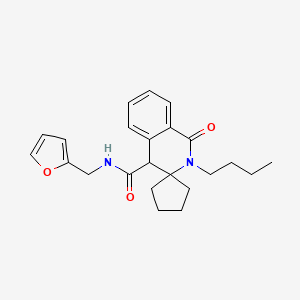 2'-Butyl-N-(2-furylmethyl)-1'-oxo-1',4'-dihydro-2'H-spiro[cyclopentane-1,3'-isoquinoline]-4'-carboxamide