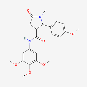 2-(4-methoxyphenyl)-1-methyl-5-oxo-N-(3,4,5-trimethoxyphenyl)pyrrolidine-3-carboxamide