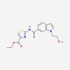 ethyl 2-({[1-(2-methoxyethyl)-1H-indol-6-yl]carbonyl}amino)-1,3-thiazole-4-carboxylate