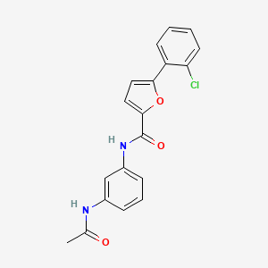 N-[3-(acetylamino)phenyl]-5-(2-chlorophenyl)furan-2-carboxamide