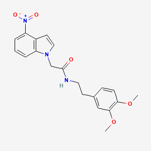 N-[2-(3,4-dimethoxyphenyl)ethyl]-2-(4-nitro-1H-indol-1-yl)acetamide