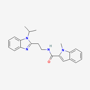 1-methyl-N-{2-[1-(propan-2-yl)-1H-benzimidazol-2-yl]ethyl}-1H-indole-2-carboxamide