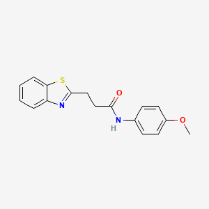 3-(1,3-benzothiazol-2-yl)-N-(4-methoxyphenyl)propanamide