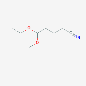 molecular formula C9H17NO2 B109943 5,5-Diethoxypentanenitrile CAS No. 1468-47-9