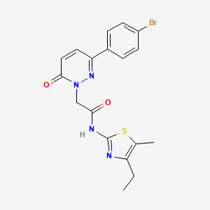 2-[3-(4-bromophenyl)-6-oxopyridazin-1(6H)-yl]-N-[(2Z)-4-ethyl-5-methyl-1,3-thiazol-2(3H)-ylidene]acetamide