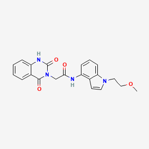 2-(2-hydroxy-4-oxoquinazolin-3(4H)-yl)-N-[1-(2-methoxyethyl)-1H-indol-4-yl]acetamide