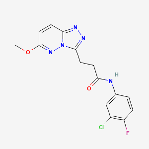 N-(3-chloro-4-fluorophenyl)-3-(6-methoxy[1,2,4]triazolo[4,3-b]pyridazin-3-yl)propanamide