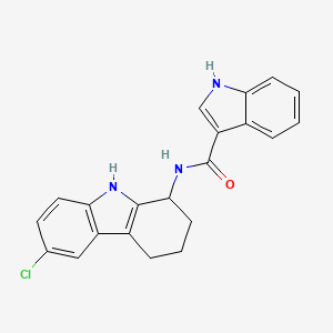 N-(6-Chloro-2,3,4,9-tetrahydro-1H-carbazol-1-YL)-1H-indole-3-carboxamide