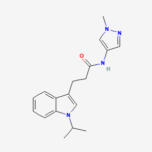 N-(1-methyl-1H-pyrazol-4-yl)-3-[1-(propan-2-yl)-1H-indol-3-yl]propanamide