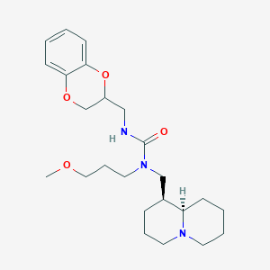 N'-[(2,3-dihydro-1,4-benzodioxin-2-yl)methyl]-N-(3-methoxypropyl)-N-{[rac-(1R,9aS)-octahydro-2H-quinolizin-1-yl]methyl}urea