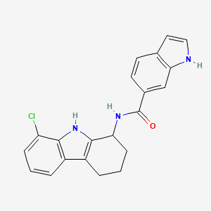 N-(8-Chloro-2,3,4,9-tetrahydro-1H-carbazol-1-YL)-1H-indole-6-carboxamide