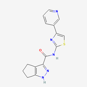 N-(4-(pyridin-3-yl)thiazol-2-yl)-1,4,5,6-tetrahydrocyclopenta[c]pyrazole-3-carboxamide