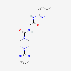 N-{2-[(5-methylpyridin-2-yl)amino]-2-oxoethyl}-4-(pyrimidin-2-yl)piperazine-1-carboxamide