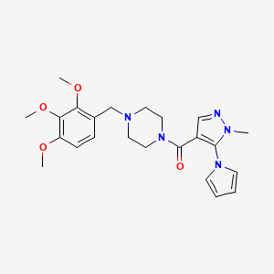 [1-methyl-5-(1H-pyrrol-1-yl)-1H-pyrazol-4-yl][4-(2,3,4-trimethoxybenzyl)piperazin-1-yl]methanone