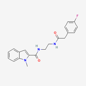 molecular formula C20H20FN3O2 B10994518 N-(2-{[(4-fluorophenyl)acetyl]amino}ethyl)-1-methyl-1H-indole-2-carboxamide 