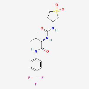 N~2~-[(1,1-dioxidotetrahydrothiophen-3-yl)carbamoyl]-N-[4-(trifluoromethyl)phenyl]-L-valinamide