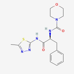 (E)-N-(5-methyl-1,3,4-thiadiazol-2(3H)-ylidene)-Nalpha-(morpholin-4-ylcarbonyl)-L-phenylalaninamide