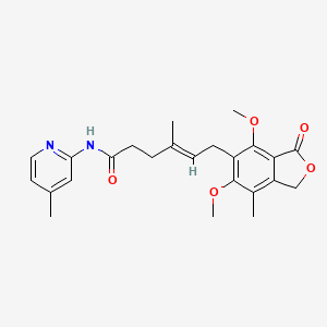 (4E)-6-(4,6-dimethoxy-7-methyl-3-oxo-1,3-dihydro-2-benzofuran-5-yl)-4-methyl-N-(4-methylpyridin-2-yl)hex-4-enamide