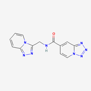 N-([1,2,4]triazolo[4,3-a]pyridin-3-ylmethyl)tetrazolo[1,5-a]pyridine-7-carboxamide