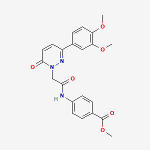 methyl 4-({[3-(3,4-dimethoxyphenyl)-6-oxopyridazin-1(6H)-yl]acetyl}amino)benzoate