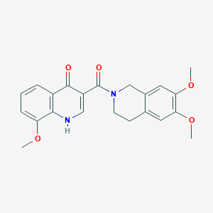 (6,7-dimethoxy-3,4-dihydroisoquinolin-2(1H)-yl)(4-hydroxy-8-methoxyquinolin-3-yl)methanone