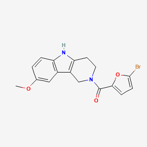 (5-bromofuran-2-yl)(8-methoxy-1,3,4,5-tetrahydro-2H-pyrido[4,3-b]indol-2-yl)methanone