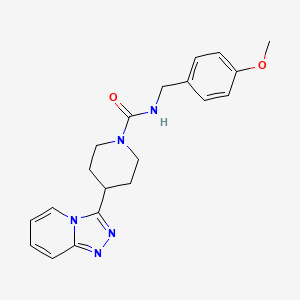 N-(4-methoxybenzyl)-4-([1,2,4]triazolo[4,3-a]pyridin-3-yl)piperidine-1-carboxamide