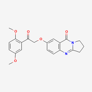 7-[2-(2,5-dimethoxyphenyl)-2-oxoethoxy]-2,3-dihydropyrrolo[2,1-b]quinazolin-9(1H)-one