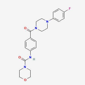 N-(4-{[4-(4-fluorophenyl)piperazin-1-yl]carbonyl}phenyl)morpholine-4-carboxamide