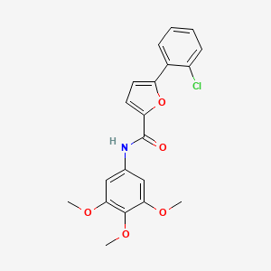 5-(2-chlorophenyl)-N-(3,4,5-trimethoxyphenyl)furan-2-carboxamide