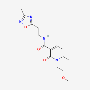 1-(2-methoxyethyl)-4,6-dimethyl-N-[2-(3-methyl-1,2,4-oxadiazol-5-yl)ethyl]-2-oxo-1,2-dihydropyridine-3-carboxamide