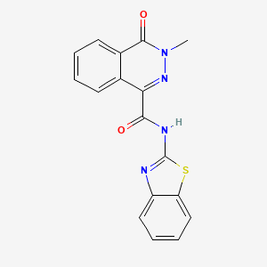 N-(1,3-benzothiazol-2-yl)-3-methyl-4-oxo-3,4-dihydrophthalazine-1-carboxamide